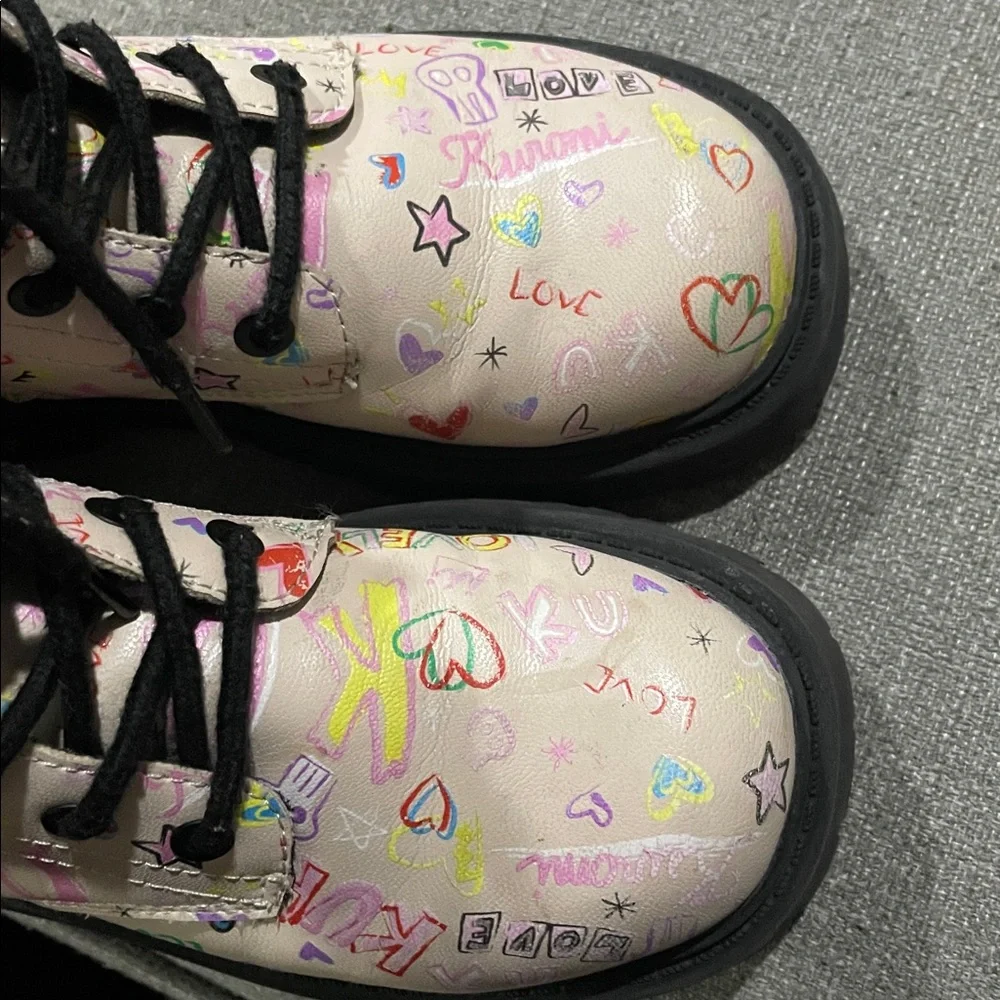 Sanrio Zara Black and Pink Character Boots kuromi